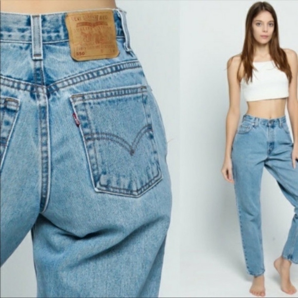 Levi’s 550 relaxed high waisted jeans